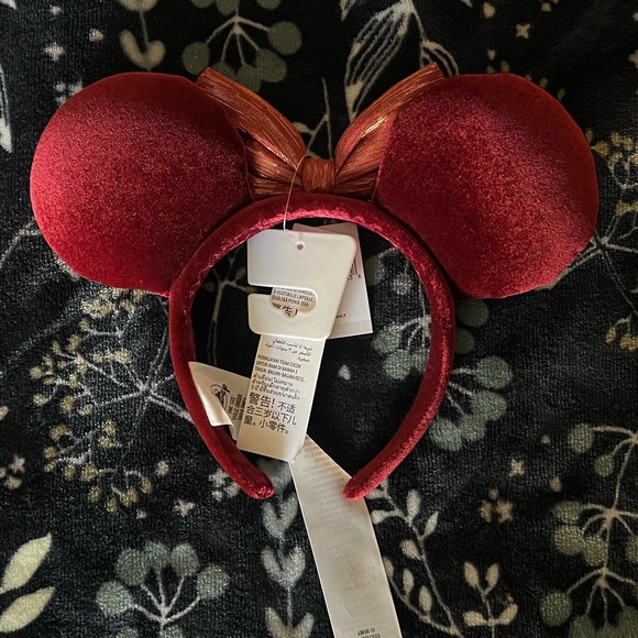 NWT. Disney Parks, Jeweled on Velvet Minnie Mouse Ears. - Picture 3 of 3